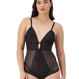 Maidenform Black Shapeware Firm Control Bodysuit